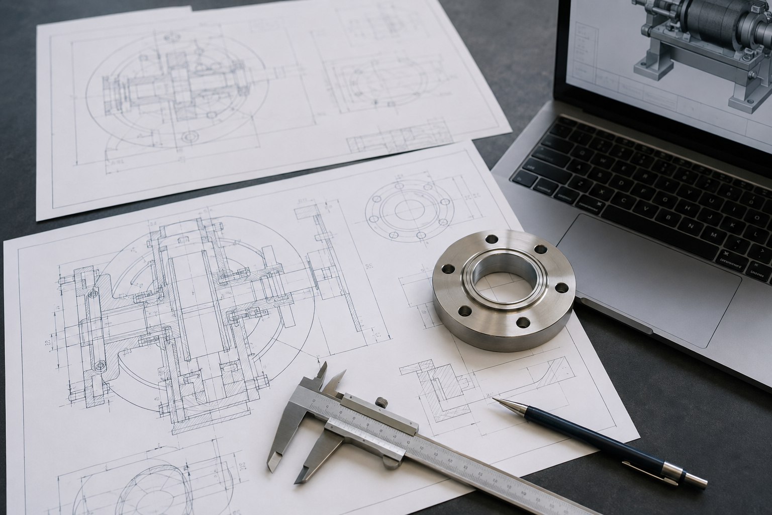 التصميم الهندسي · مشهد توضيحي